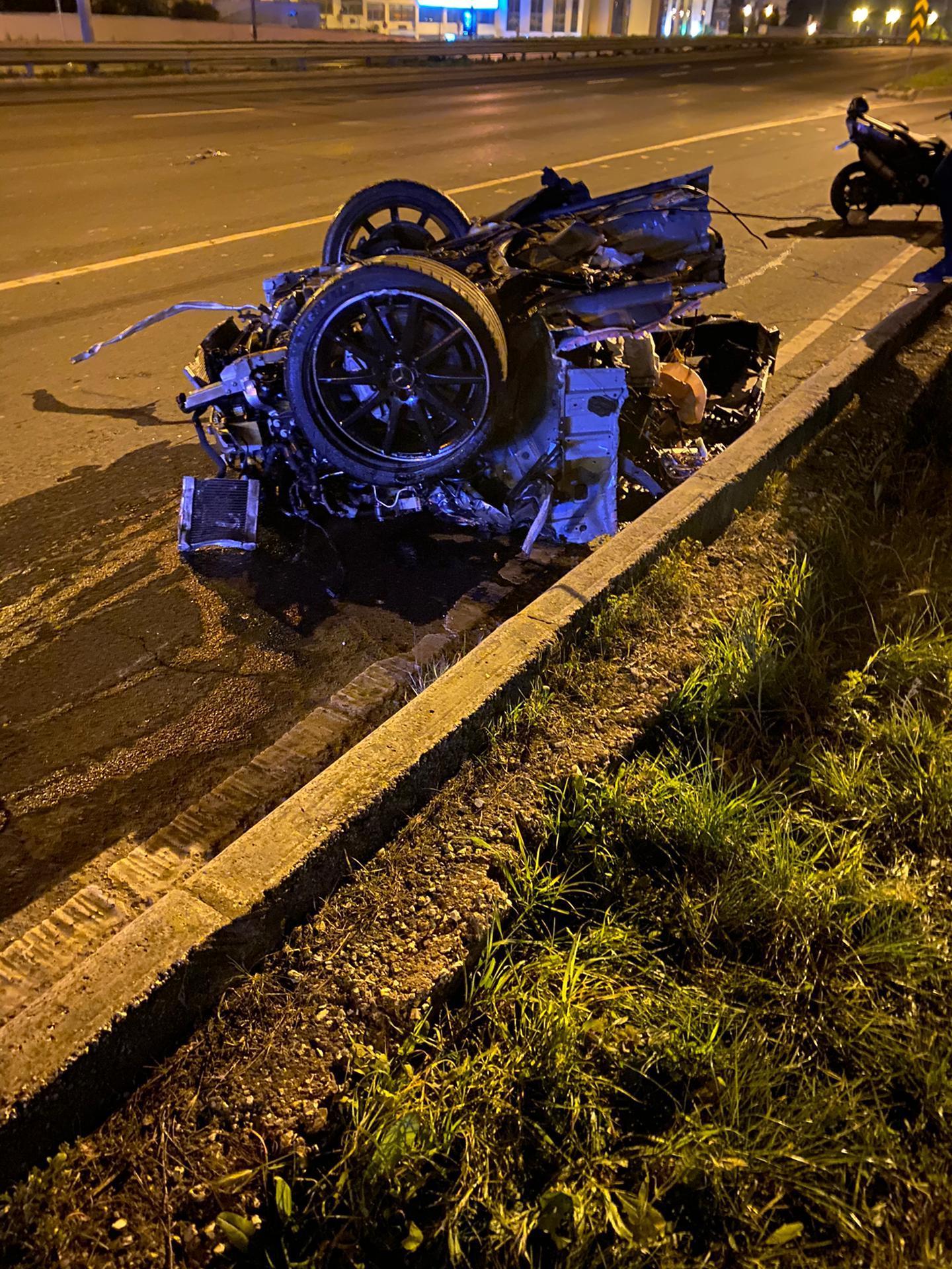 High Speed crash aftermath.