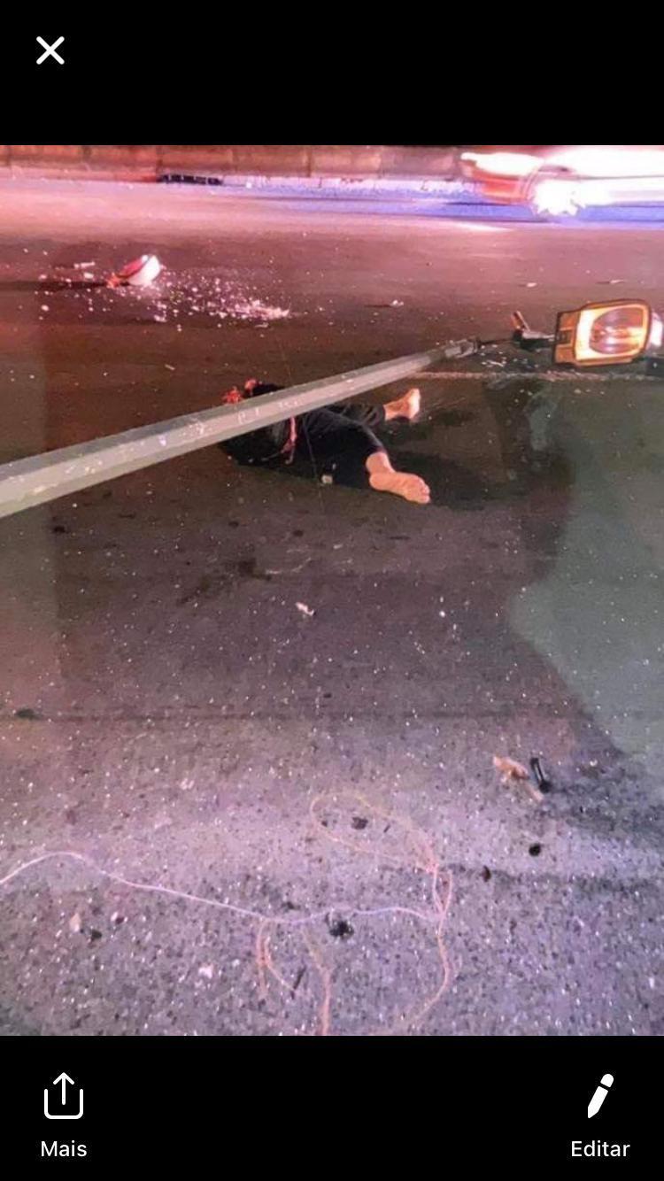 High Speed crash aftermath.