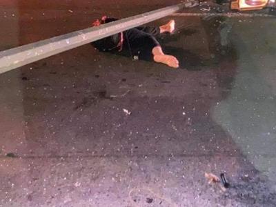 High Speed crash aftermath.