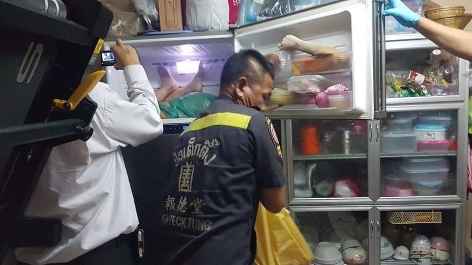 the woman was killed and chopped by her son