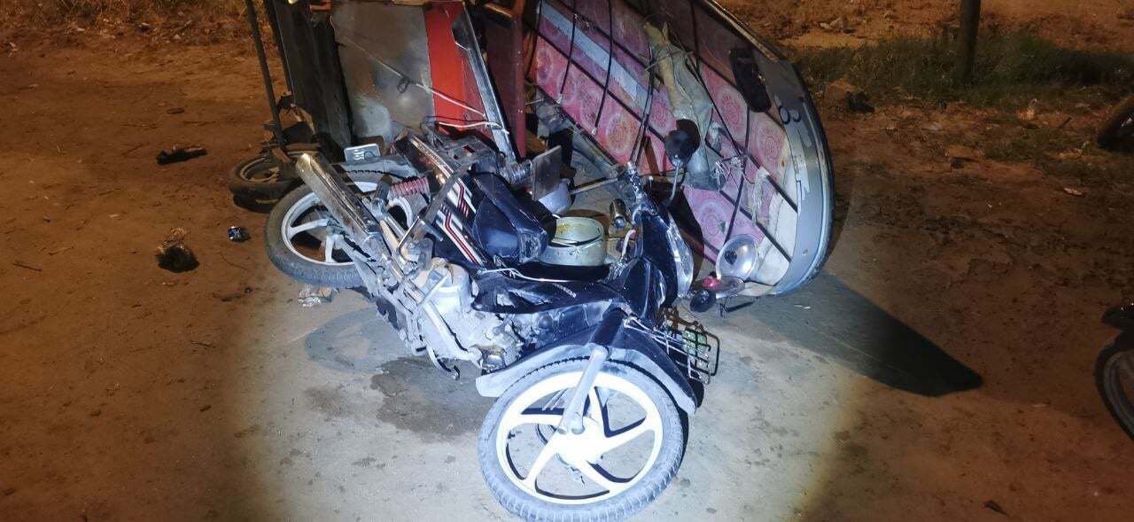 Teen on a Motorbike Collided with an Electric Tricycle