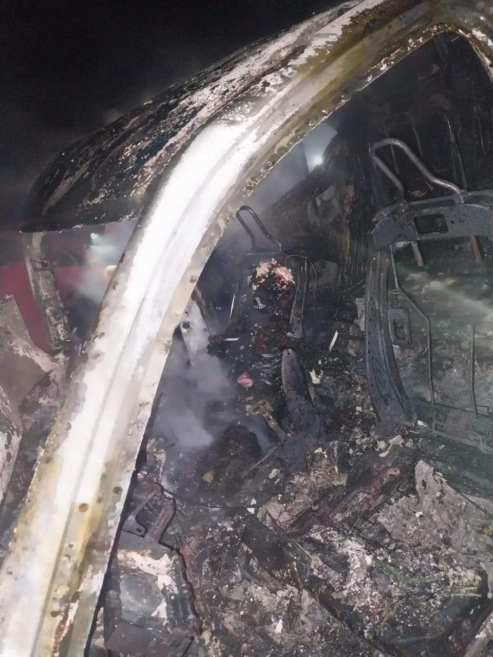 Still shots: Indian Car Driver Was Incinerated After Collision