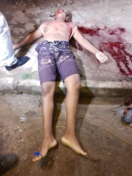 Man was shot and stabbed.