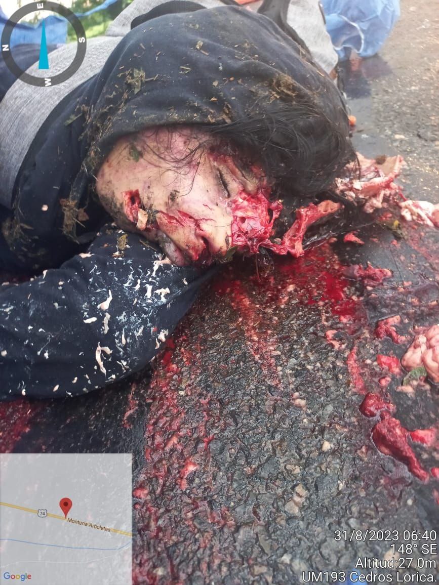 Young Woman Splattered