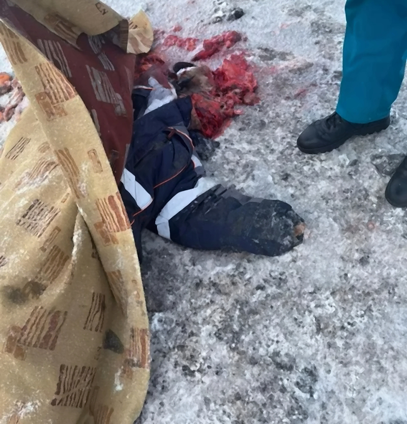 Russian woman got her head crushed by large mining truck
