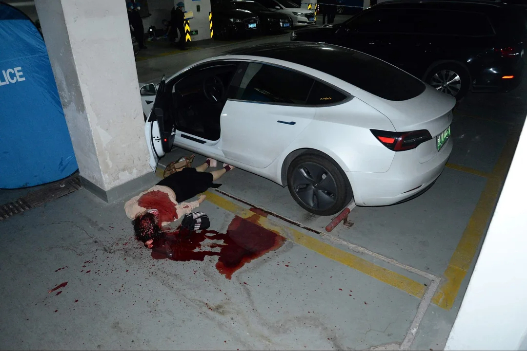 Chinese woman murdered (Examination footage)