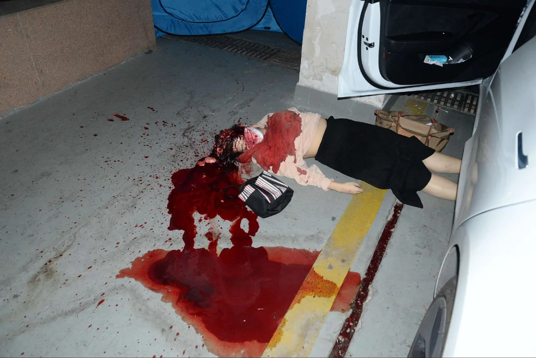 Chinese woman murdered (Examination footage)