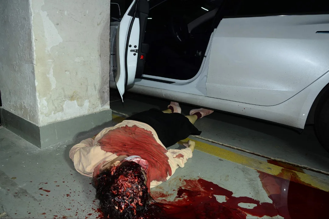 Chinese woman murdered (Examination footage)