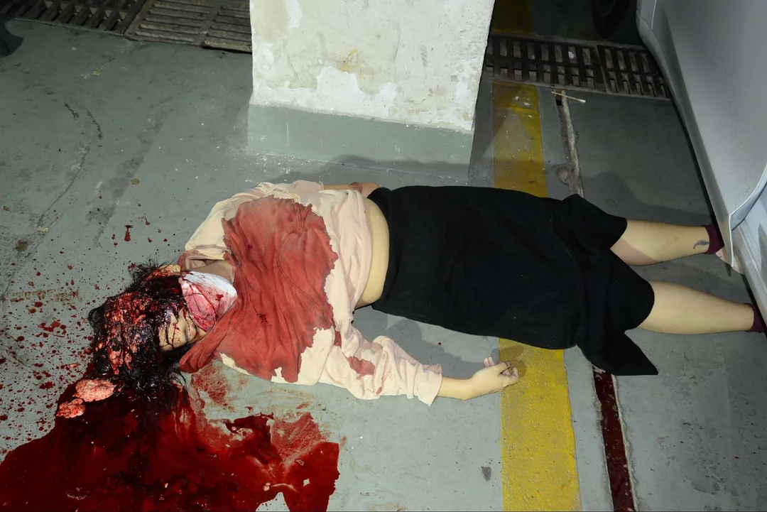 Chinese woman murdered (Examination footage)