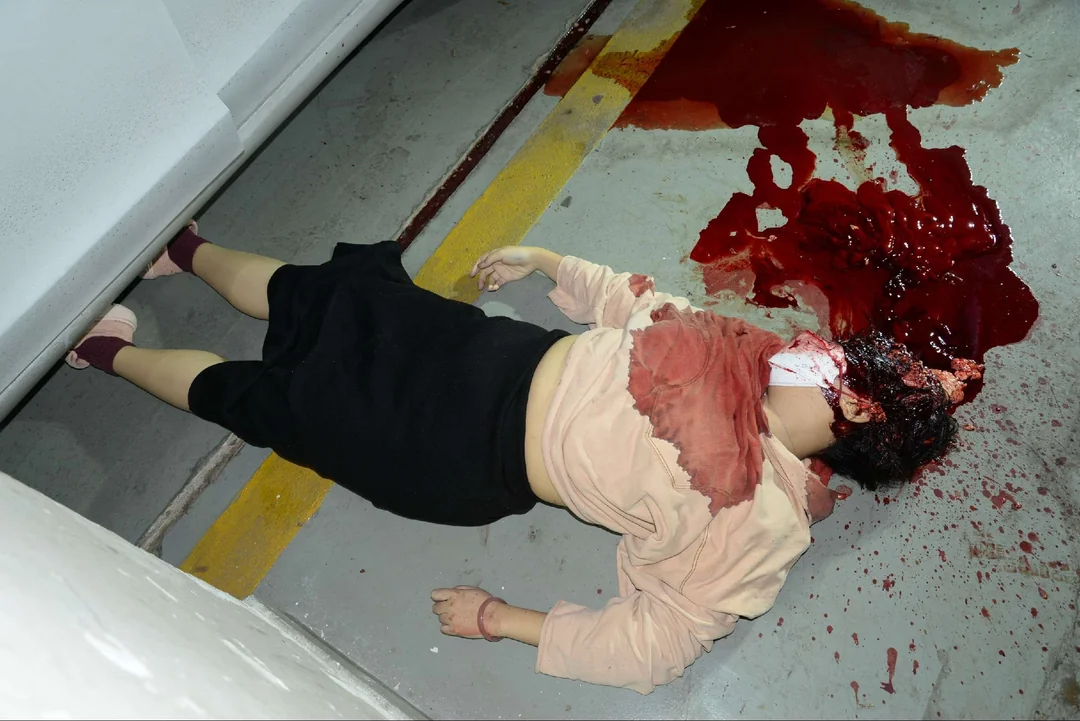 Chinese woman murdered (Examination footage)