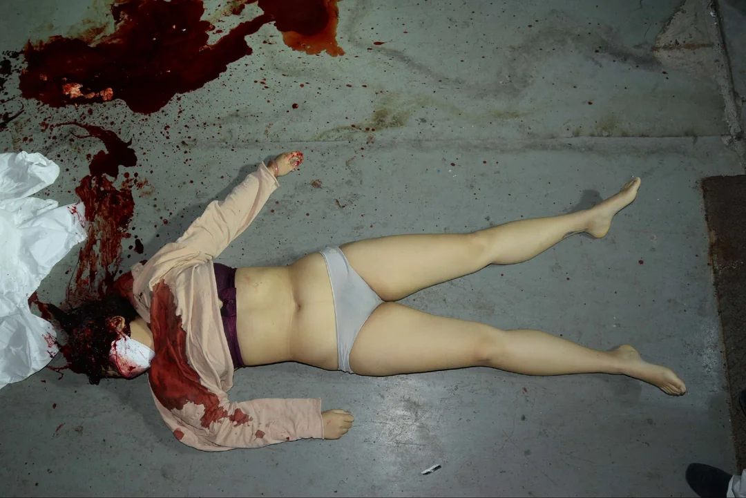 Chinese woman murdered (Examination footage)