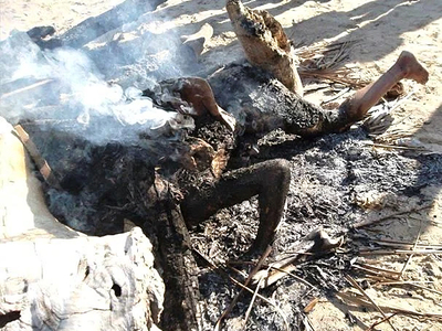 2 Europeans burned alive