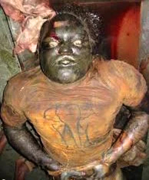 A mix of decaying corpses