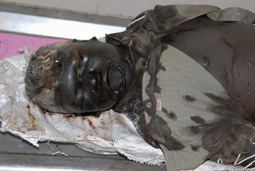 A mix of decaying corpses