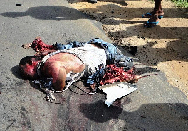 Man unfortunately hit by car and then by a truck