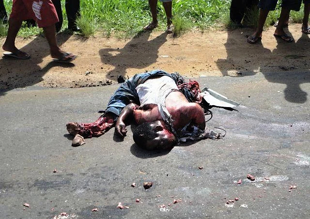 Man unfortunately hit by car and then by a truck