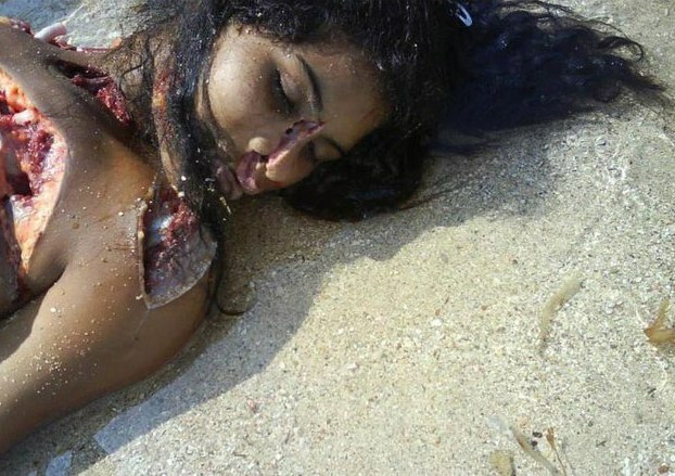 Brutal accident on the beach