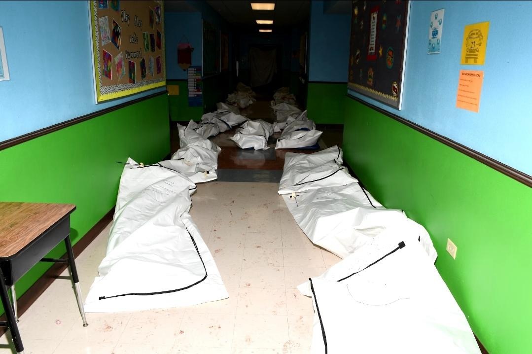 Robb Elementary school shooting crime scene photos