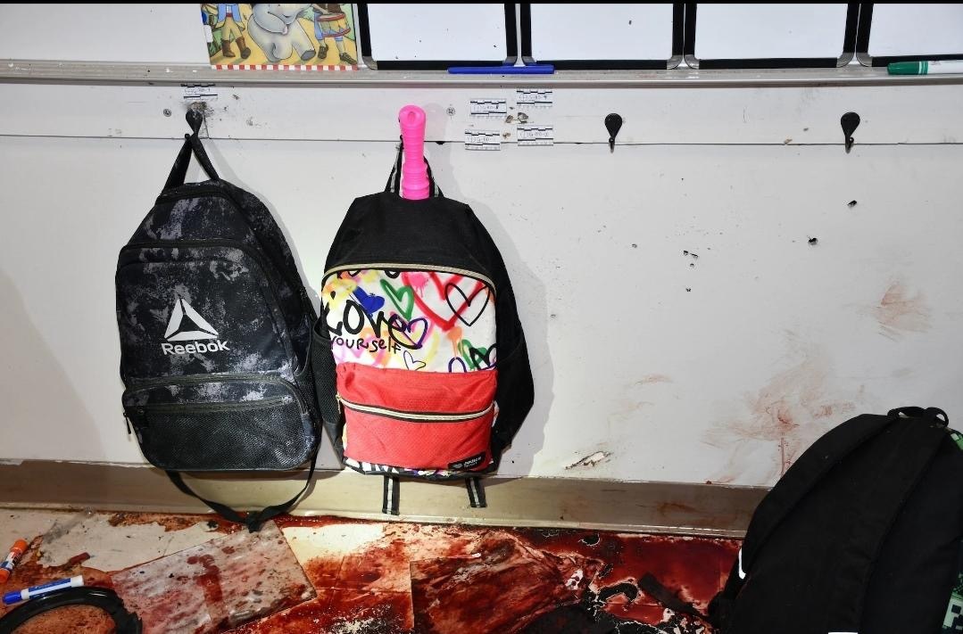 Robb Elementary school shooting crime scene photos