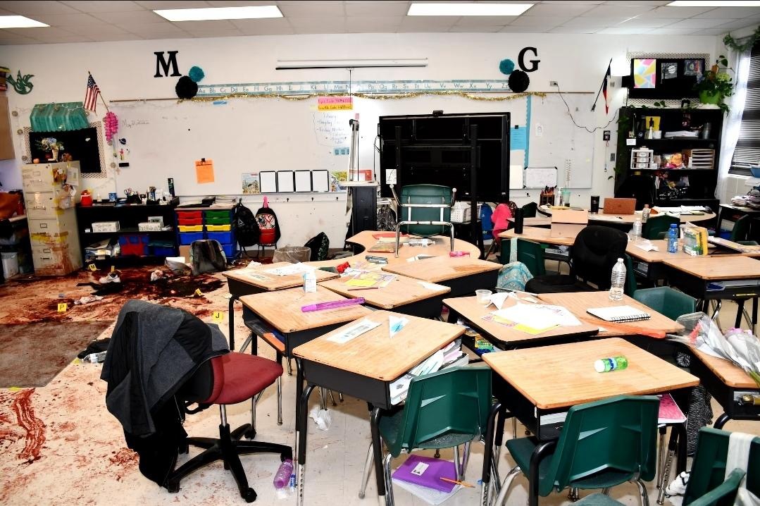 Robb Elementary school shooting crime scene photos