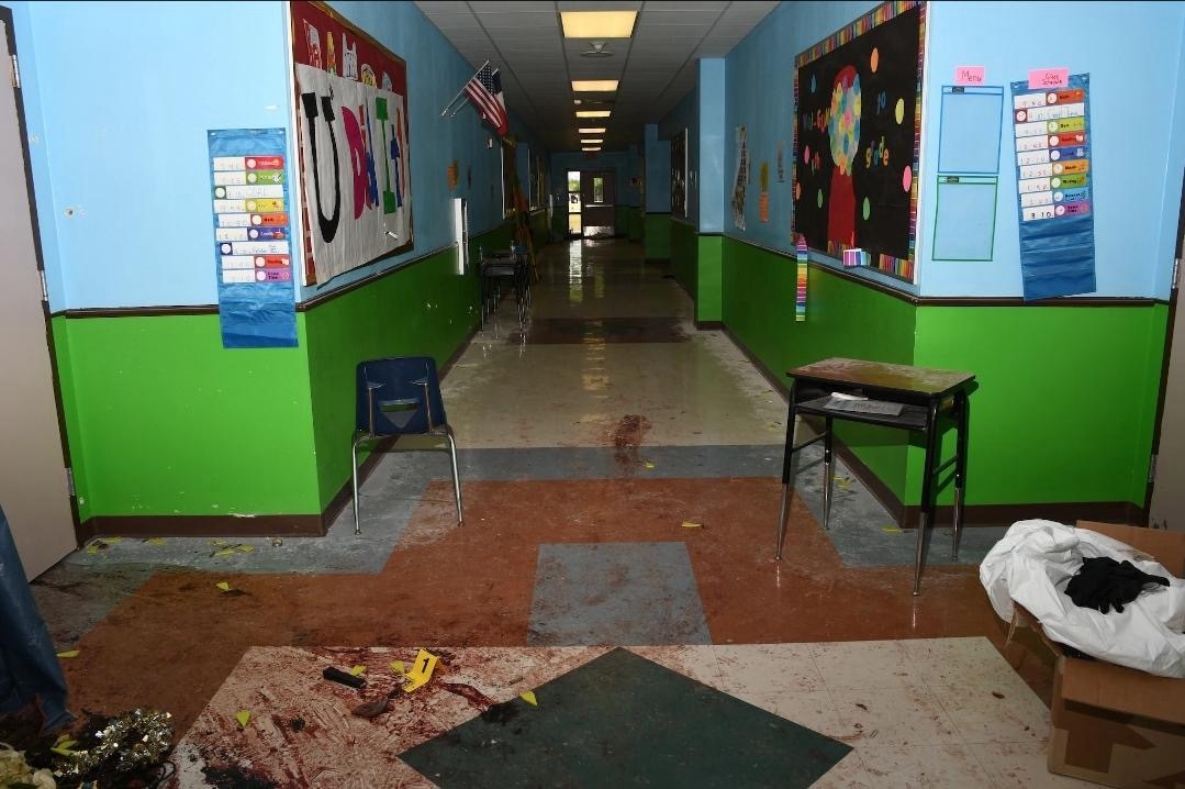 Robb Elementary school shooting crime scene photos