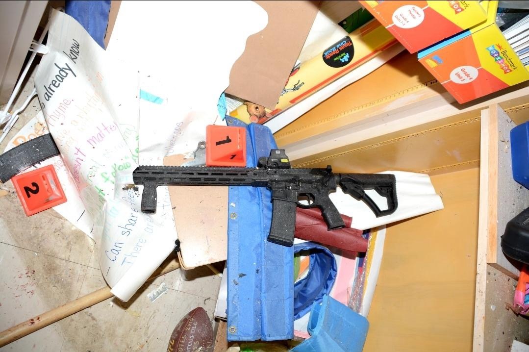 Robb Elementary school shooting crime scene photos