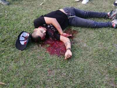 Killed in the street