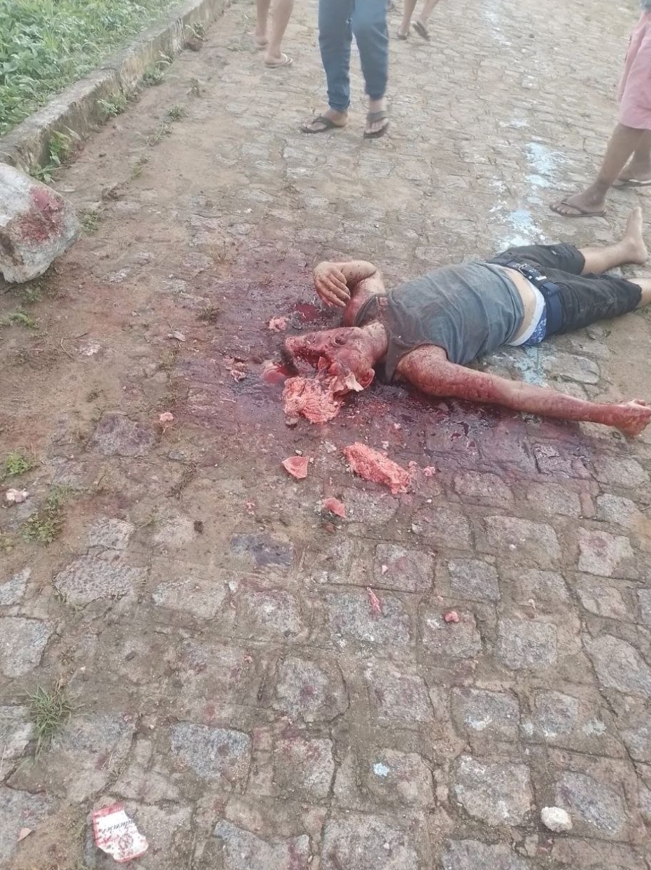 His Head Gets Crushed By Stone