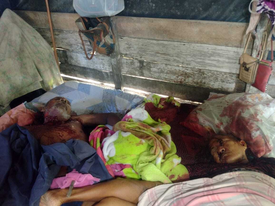 Man Cuts Neck Of Elderly Couple