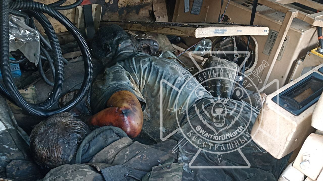 Ukrainian convoy destroyed in Kursk.