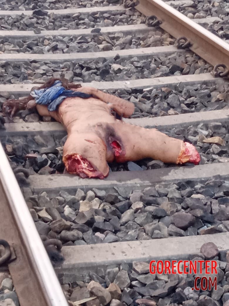 Indian female crushed by train