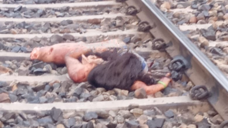 Indian female crushed by train