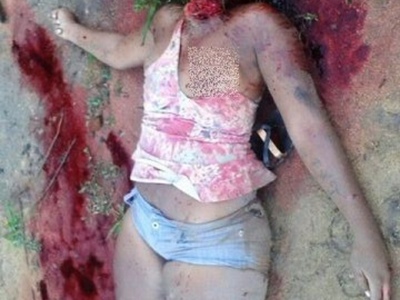 Thick Woman Killed and Head Nearly Decapitated