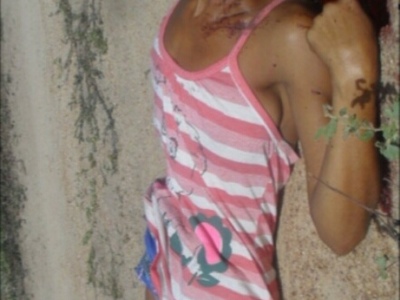 skinny Brazilian hooker get a head shoot in her way to home