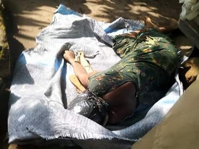 Lady Killed, Stacked In A Bag & Dumped On Road  