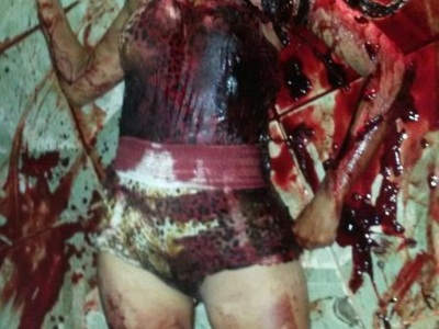 Sexy woman butchered by jealous boyfriend 