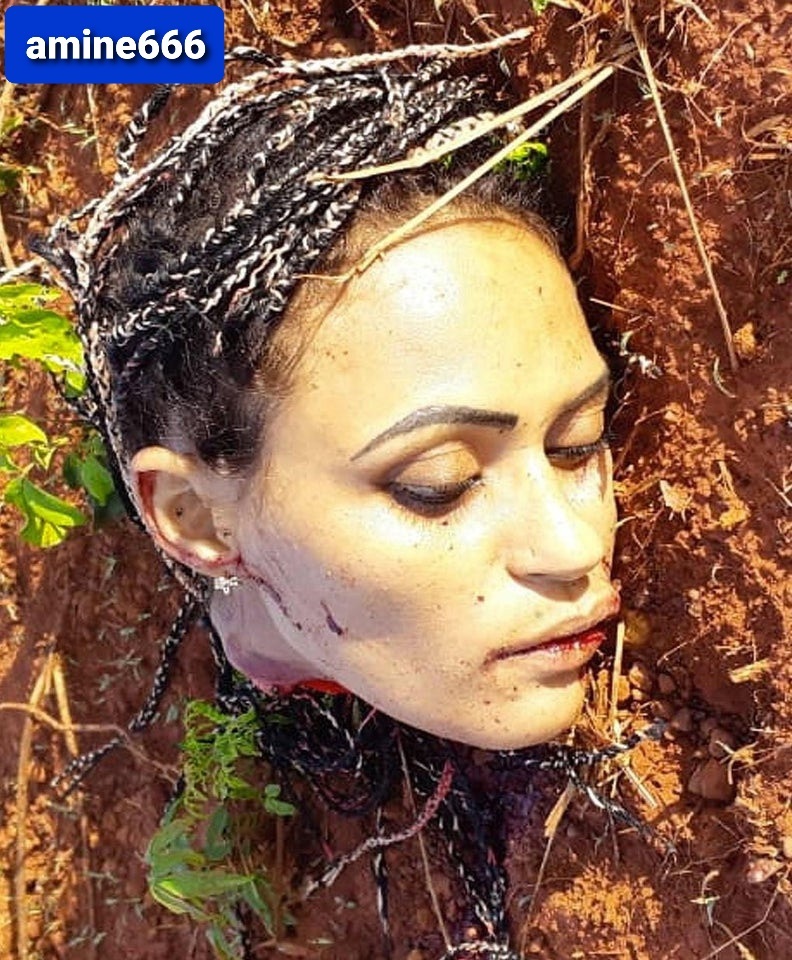 Sexy Mexican girl decapitated by Iron wire fence