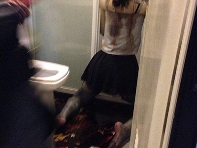 Depressed young Indonesian girl commit suicide in her bathroom 