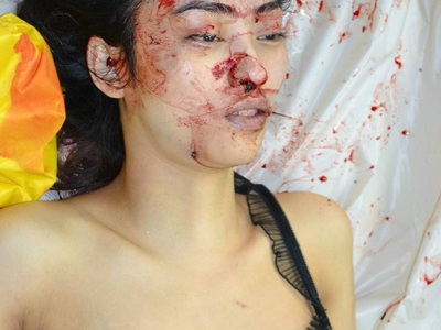 Sexy tattooed Chinese woman commit suicide by jumping from balcony 