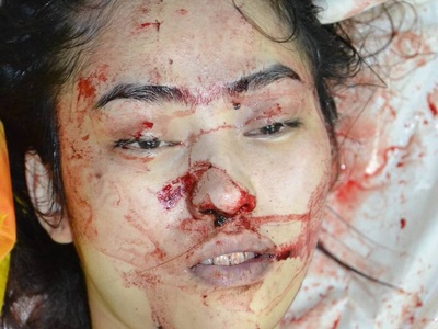 Sexy tattooed Chinese woman commit suicide by jumping from balcony 