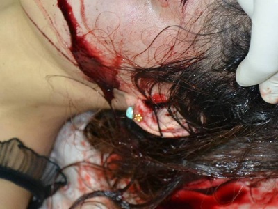 Sexy tattooed Chinese woman commit suicide by jumping from balcony 