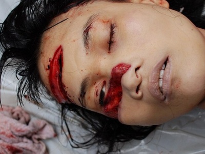 Chinese prostitute butchered by meat cleaver 