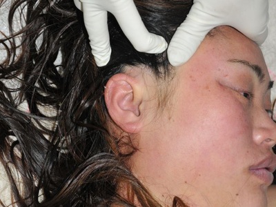 Young Chinese Chubby woman killed in her home 