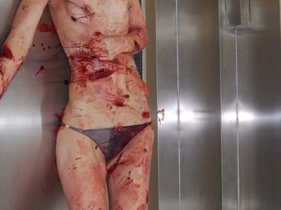 Two innocent looking Chinese sisters gored by psycho with sword 