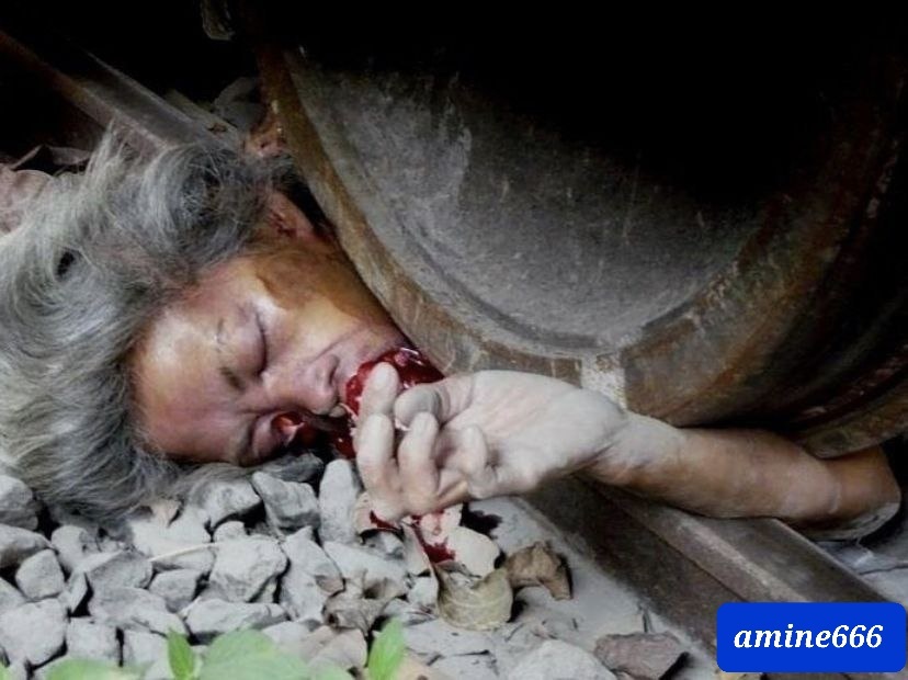 Deaf old woman crushed under train