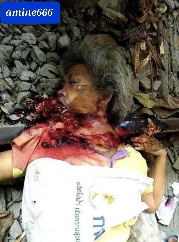 Deaf old woman crushed under train