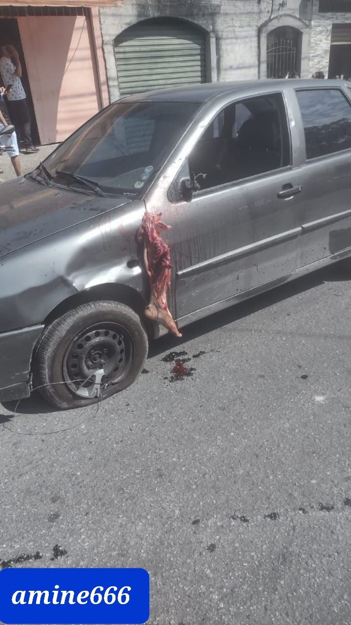 Motorcyclist lost his leg and still alive