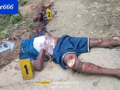 Criminal gored abd beheaded by machete 