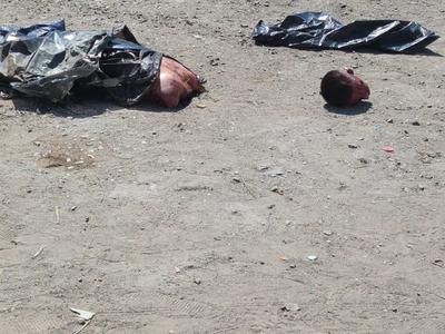 body of a decapitated man on courts in Mexico
