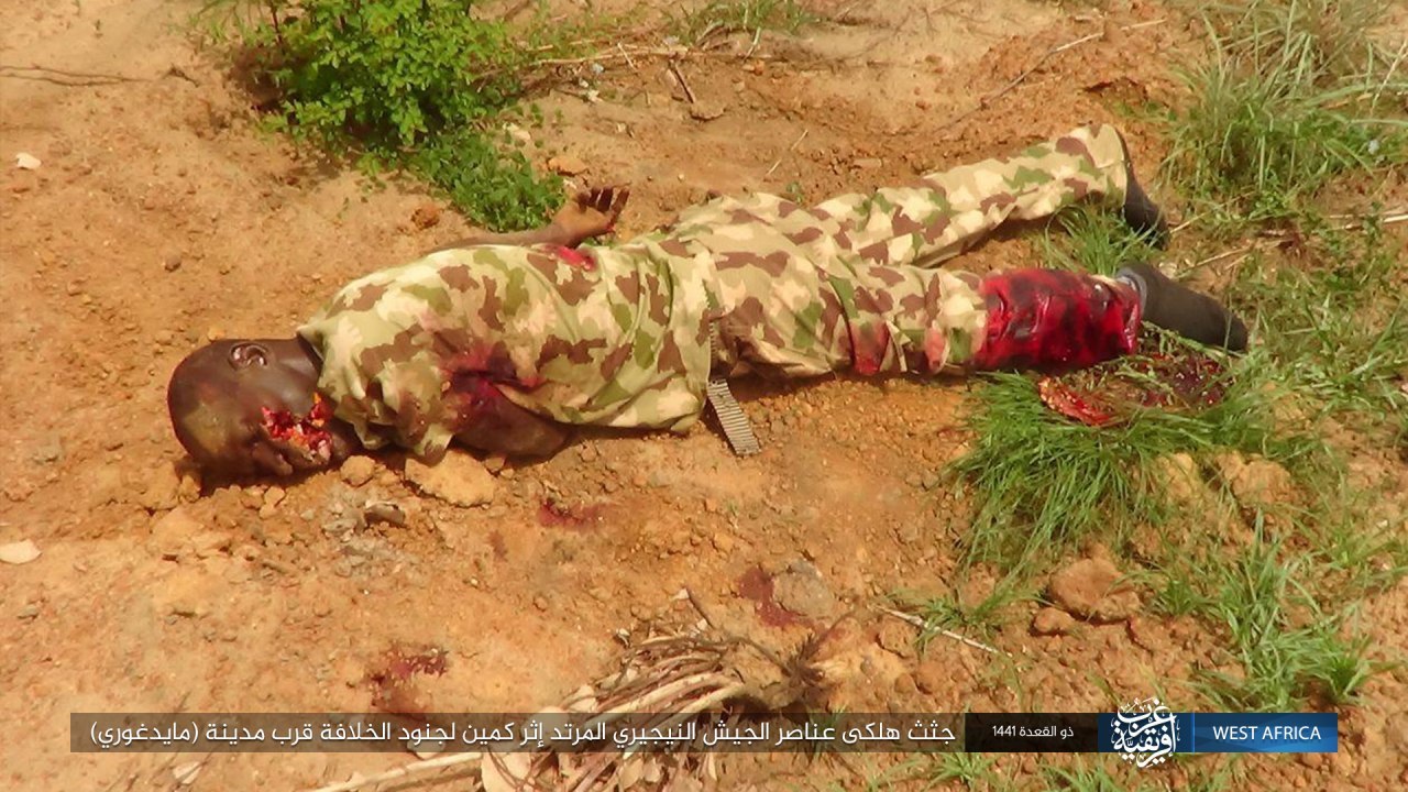 The bodies of the apostate Nigerian army died after an ambush by the s